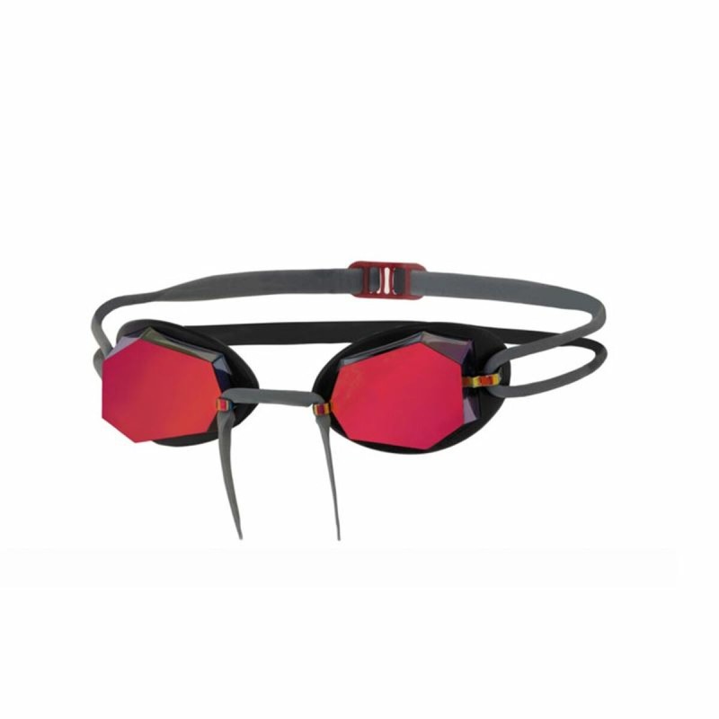 Schwimmbrille Zoggs Diamond Mirror Schwarz Rot Einheitsgröße