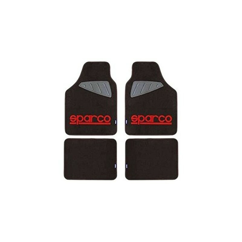 Auto-Fußmatten-Set Sparco SPC1903 Universal Schwarz/Rot (4 pcs)