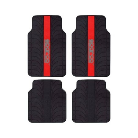 Auto-Fußmatten-Set Sparco SPC1913RS Universal Schwarz/Rot (4 pcs)