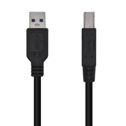 USB-Kabel Aisens Schwarz 3 m (1 Stück)