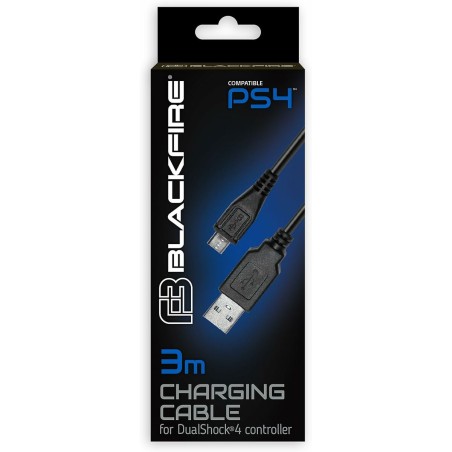 USB-Kabel auf micro-USB Blackfire PS4 Schwarz