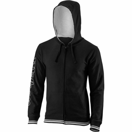 Herren Sweater mit Kapuze Wilson Team II Schwarz