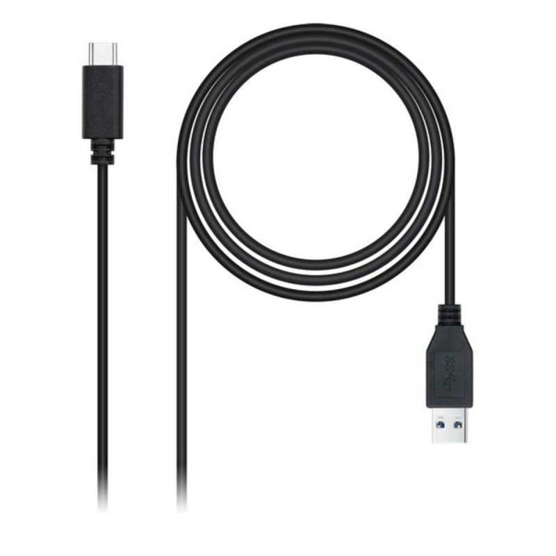 USB zu Mini USB-Kabel NANOCABLE 10.01.4000 (0,5M) Schwarz