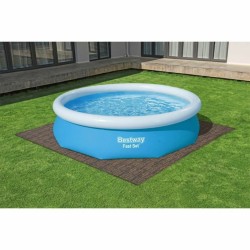 Schutzboden für abbaubare Pools Bestway 50 x 50 cm Holz