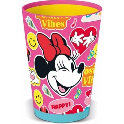 Trinkglas Minnie Mouse Flower Power 470 ml Kunststoff