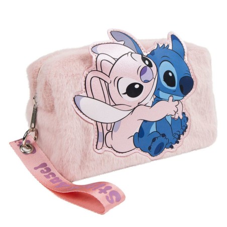 Reise-Toilettentasche Stitch Rosa 100 % polyester 17,5 x 10 x 9 cm