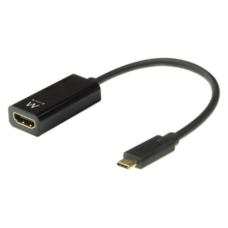 USB-C-zu-HDMI-Adapter Ewent EW9823 Schwarz 15 cm 4K Ultra HD (1 Stück)