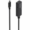 USB-C zu USB-C-Kabel Aisens A107-0869 5 m Schwarz Verlängerungskabel