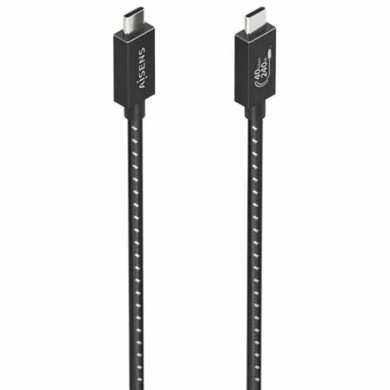 USB-C zu USB-C-Kabel Aisens A156-0868 Schwarz 1,5 m