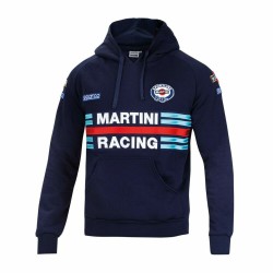 Herren Sweater mit Kapuze Sparco Martini Racing Blau