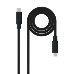 USB-C-Kabel NANOCABLE 10.01.4103 Schwarz 3 m