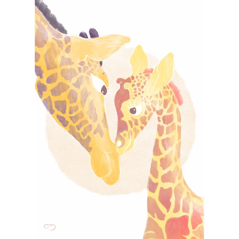 Folie Crochetts 30 x 42 x 1 cm Giraffe