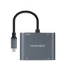 USB-C-zu-HDMI-Adapter NANOCABLE 10.16.4305 4K Ultra HD Grau 15 cm