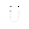 USB C-zu-Jack 3.5 mm-Adapter NANOCABLE 10.24.1205-W Weiß