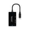 USB C-zu-VGA/HDMI/DVI-Adapter NANOCABLE 10.16.4301-ALL 20 cm Schwarz 4K Ultra HD