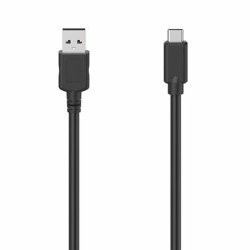 USB-C-Kabel auf USB Hama Technics ECO PC 1,5 m Schwarz