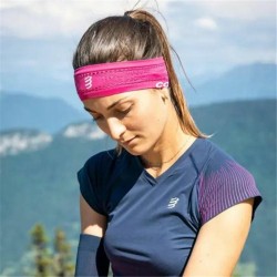 Sport Stirnband Compressport Thin On/Off Fuchsia