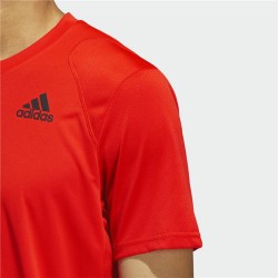 Herren Kurzarm-T-Shirt Adidas Tiro Winterized Rot