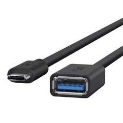 USB-C-Kabel auf USB Belkin F2CU036btBLK Schwarz 14 cm