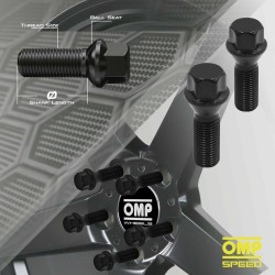 Schraubensatz OMP OMPS09571401 M14 x 1,50 4 uds