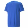 Herren Kurzarm-T-Shirt Puma Run Favorite Logo Blau