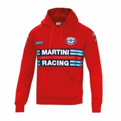 Herren Sweater mit Kapuze Sparco MARTINI RACING Rot Größe XL