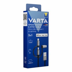 USB-Kabel Varta 2 m Schwarz... (MPN S7923581)