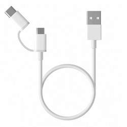 USB-Kabel auf Micro-USB und USB C Xiaomi SJX01ZM Weiß