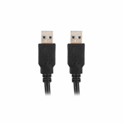 USB-Kabel Lanberg CA-USBA-30CU-0018-BK Schwarz 1,8 m