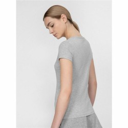 Damen Kurzarm-T-Shirt 4F Grau