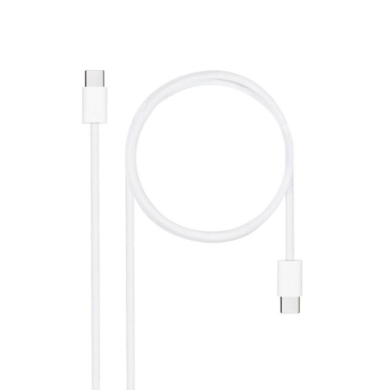 USB-C-Kabel NANOCABLE 10.01.6001-CO Weiß 1 m