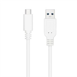 USB-C-Kabel auf USB NANOCABLE 10.01.4000-W Weiß 50 cm (1 Stück)