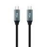 USB-C-Kabel NANOCABLE 10.01.4301 Schwarz 1 m (1 Stück)