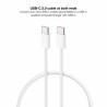 USB-Kabel NANOCABLE 10.01.6001-CO 1 m Weiß (1 Stück)