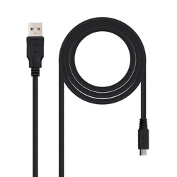 USB-Kabel auf micro-USB NANOCABLE 10.01.0503 3 m Schwarz