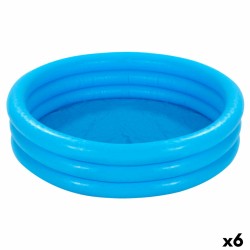 Aufblasbares Planschbecken für Kinder Intex Blau Ringe 330 L 147 x 33 cm (6 Stück)