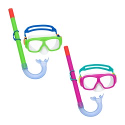 Kinder-Tauchbrille mit Schnorchel Bestway grün Rosa