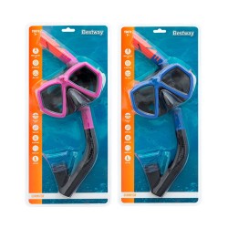 Kinder-Tauchbrille mit Schnorchel Bestway Blau Pink (1 Stück)