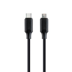 Micro USB 2.0 B zu USB-C-Kabel GEMBIRD CC-USB2-CMMBM-1.5M Schwarz 1,5 m