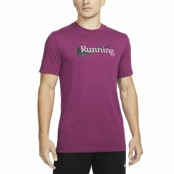 Herren Kurzarm-T-Shirt Nike Dri-Fit Violett