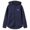 Herren Sweater mit Kapuze und Reißverschluss Puma Evostripe Full-Zip Marineblau