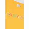 Damen Kurzarm-T-Shirt Champion Crewneck Croptop Gelb