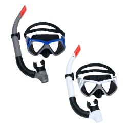 Kinder-Tauchbrille mit Schnorchel Bestway Weiß Grau Erwachsener