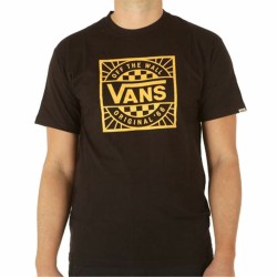 Herren Kurzarm-T-Shirt Vans Original B-B Schwarz