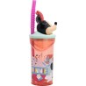 Becher mit Strohhalm Minnie Mouse CZ11337 Rosa 360 ml 3D