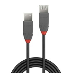 USB-Kabel LINDY 36701 Schwarz 50 cm (1 Stück)