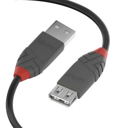 USB-Kabel LINDY 36702 Schwarz