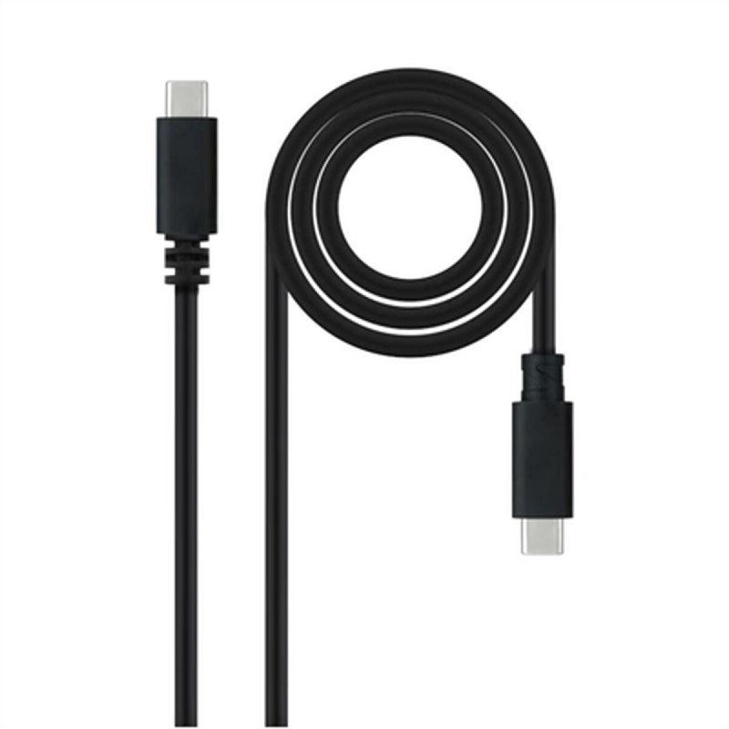 USB-C-Kabel NANOCABLE 10.01.2301-L150 Schwarz 1,5 m