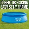 Poolabdeckung Intex 29021 EASY SET/METAL FRAME Blau Ø 305 cm 290 x 290 cm