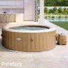 Aufblasbares Spa Intex 236 x 71 x 236 cm Braun 1339 L